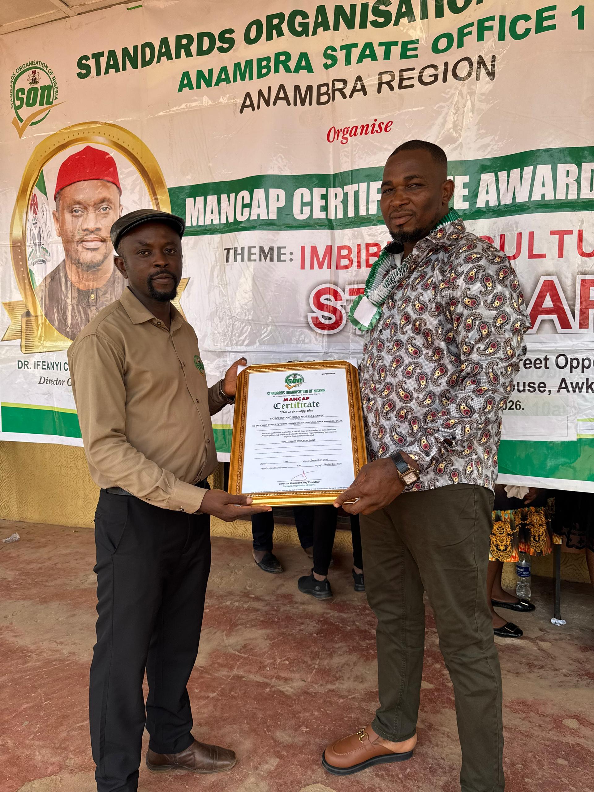 MANCAP Recognition - Norlux Group